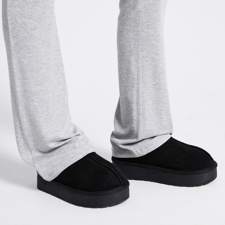 Folded yoga pants "Noelle star" Grey Melange 2